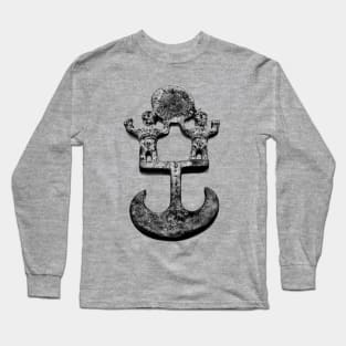 Inca Anchor Tribal Statue Long Sleeve T-Shirt